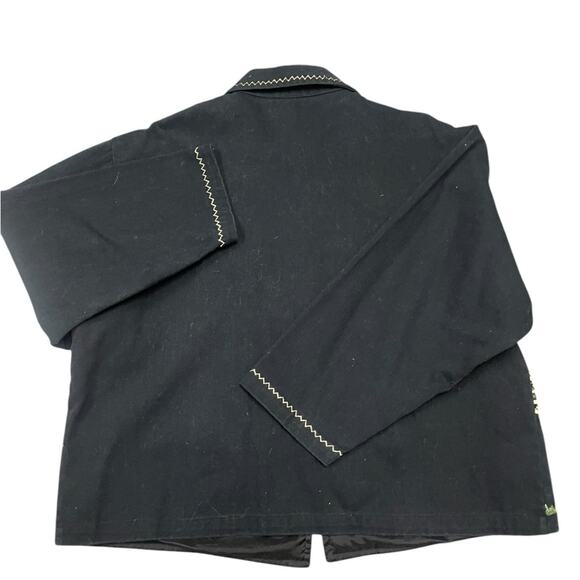 Vtg 90s Art To Wear Safari Zebra Elephant Patchwork Embroidered Denim Jacket XL - Picture 2 of 8